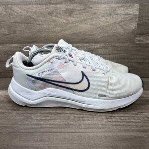 Nike Downshifter 12 Gray Pink Womens US Size 7.5 DX7885-100 Running Shoes